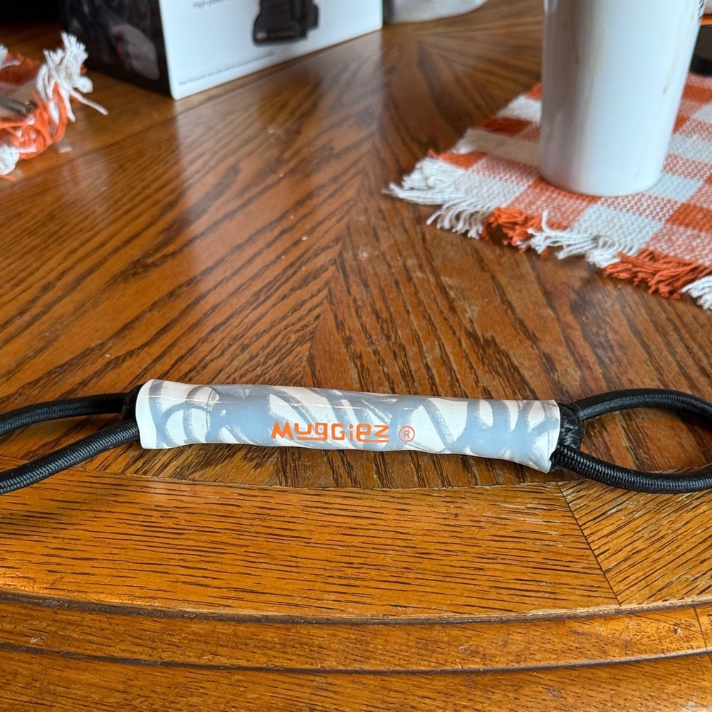 Gray and Orange Coffee Mug Handle - Picture 2 of 3